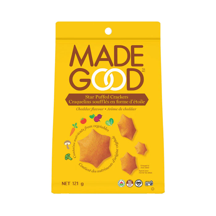 Made Good | Cheddar Star Puffed Crackers