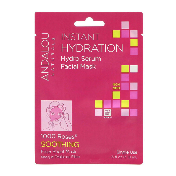 Andalou Naturals | 1000 Roses Instant Soothe & Smooth Facial Sheet Mask
