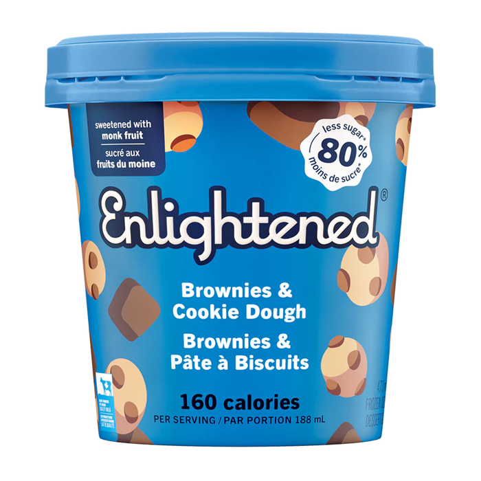 Enlightened | Brownies & Cookie Dough Light Frozen Dessert
