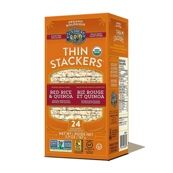 Lundberg | Thin Stackers Red Rice & Quinoa Rice Cakes