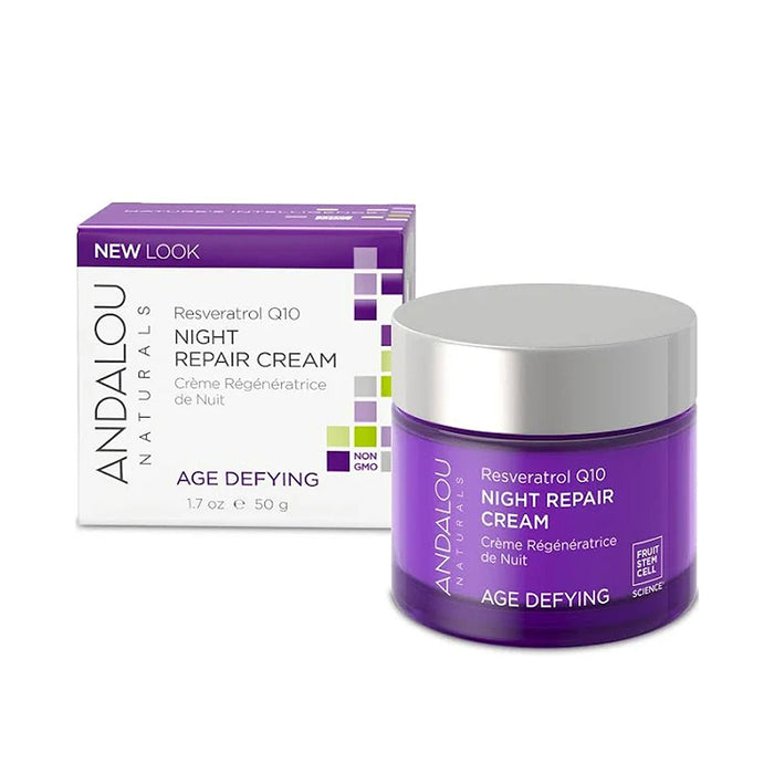 Andalou Naturals | Age Defying Resveratrol Q10 Night Repair Cream