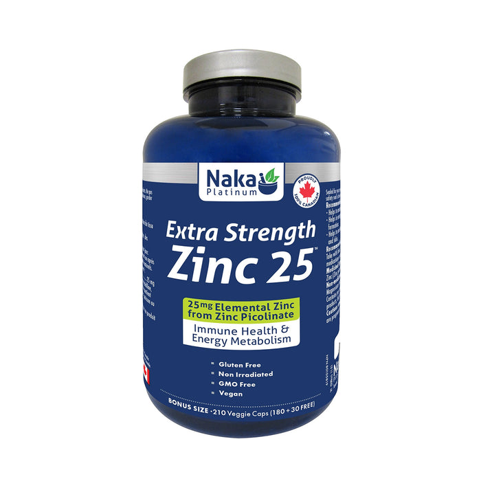 Naka Platinum | Extra Strength 25mg Zinc Picolinate Vegetarian Capsules