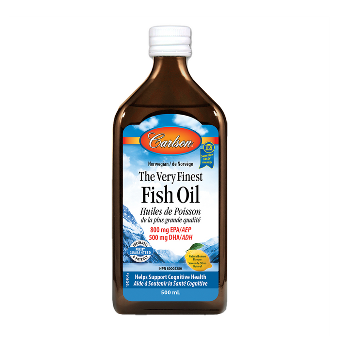 Carlson | Very Finest Lemon Fish Oil Liquid