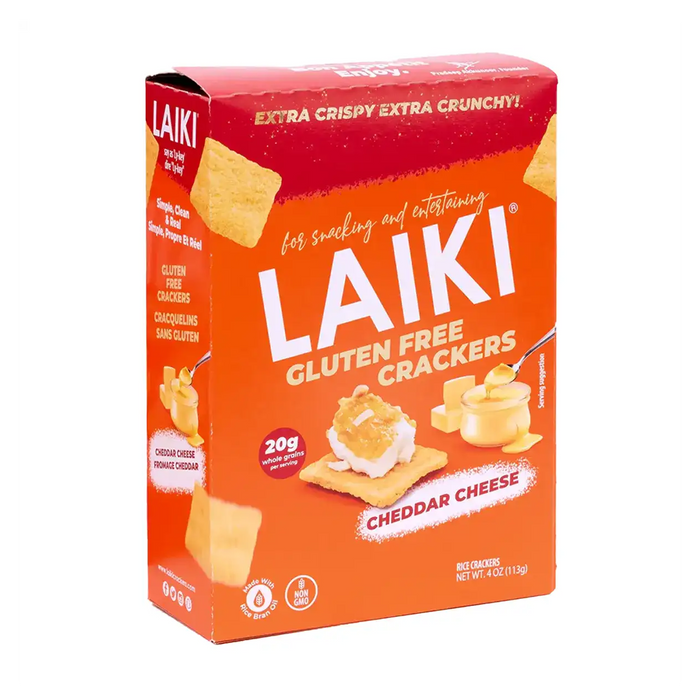 Laiki | Gluten Free Cheddar Cheese Crackers 113g