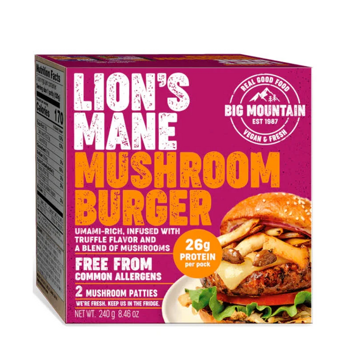 Big Mountain | Lion's Mane Mushroom Burger