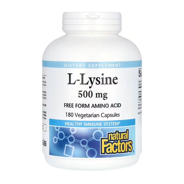 Natural Factors | L-Lysine 500mg Vegetarian Capsules