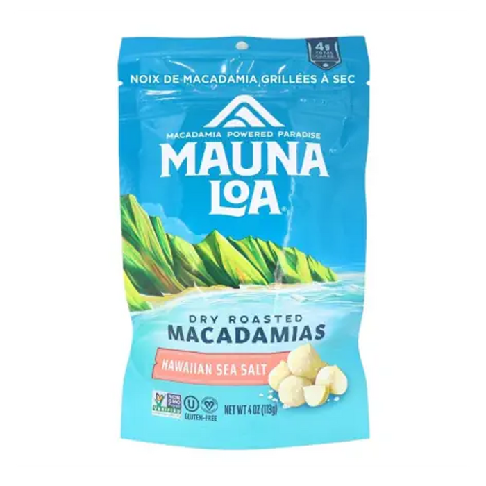 Mauna Loa | Hawaiian Sea Salt Dry Roasted Macadamias 113g