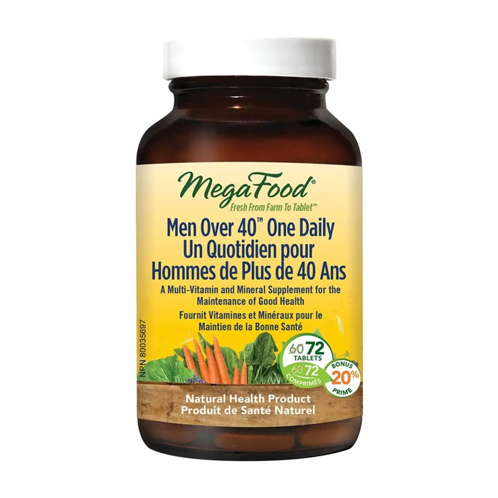 MegaFood | Men Over 40 One Daily Multivitamin Tablets 72's
