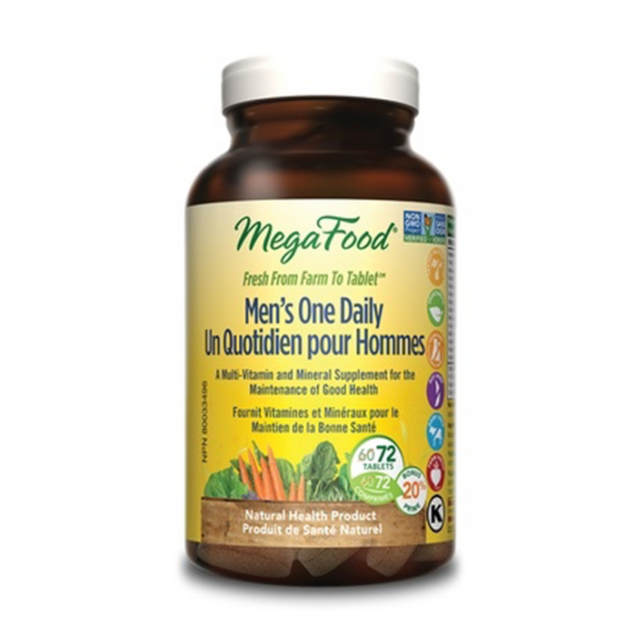 MegaFood | Men's Multi One Daily 72 Tablets