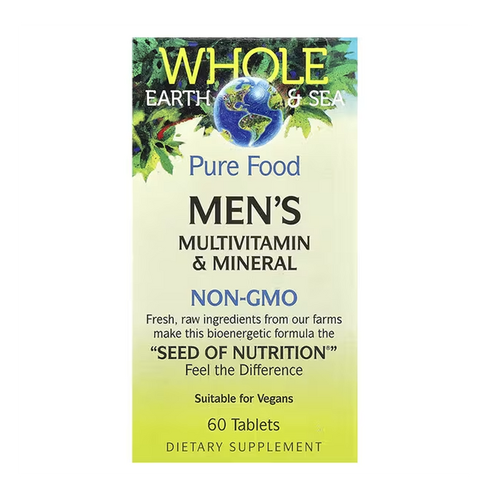 Natural Factors | Whole Earth & Sea Men's 50+ Multivitamin & Mineral Tablets