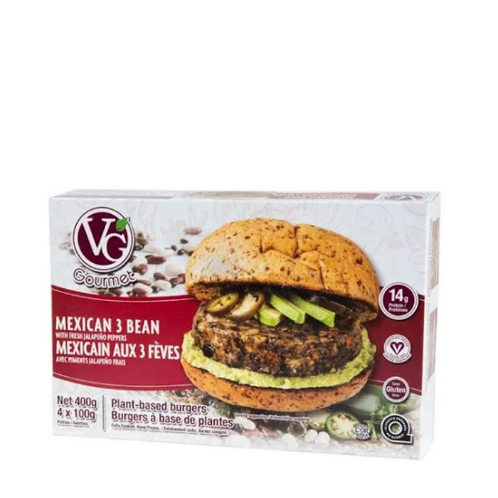 Vegetarian Gourmet | Mexican 3-Bean Vegan Burgers 400g
