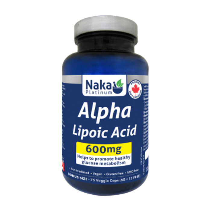 Naka Platinum | Alpha Lipoic Acid 600mg Vegetarian Capsules