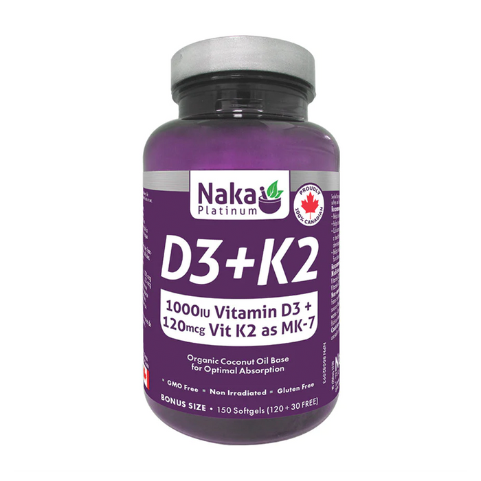 Naka Platinum | D3+K2 Softgels