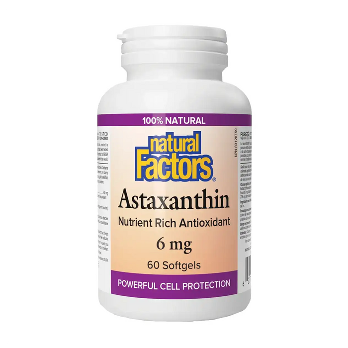 Natural Factors | Astaxanthin 6mg Softgels 60's