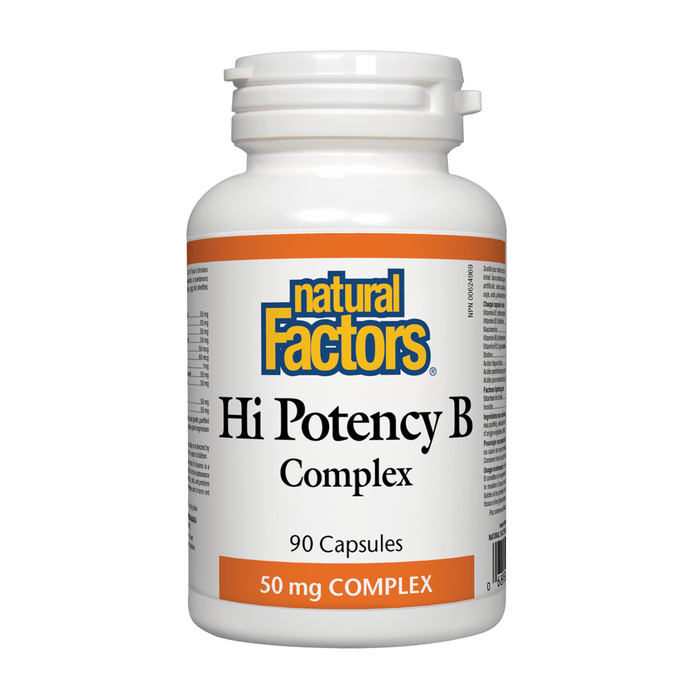 Natural Factors | Hi Potency B Complex 50mg Capsules 90's