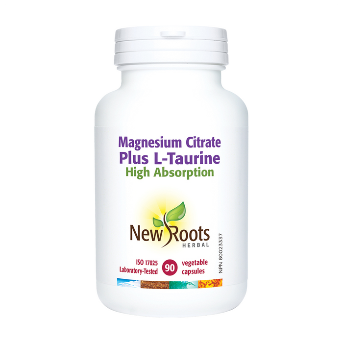 New Roots | Magnesium Citrate Plus Taurine Vegetarian Capsules
