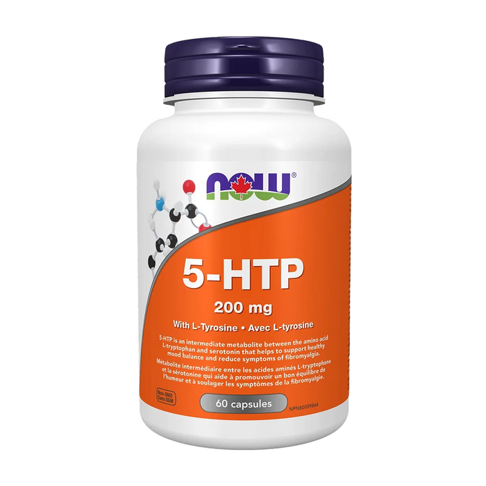 NOW | 5-HTP 200mg With L-Tyrosine Capsules