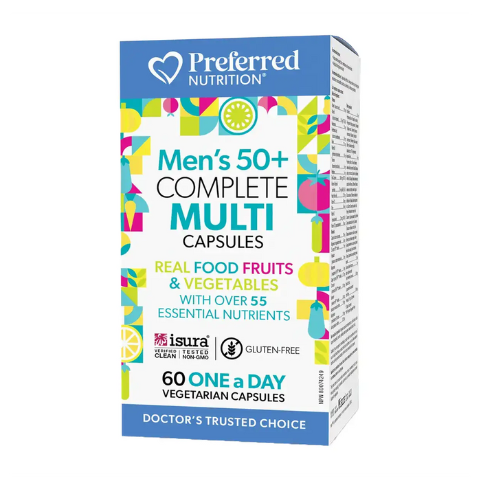 Preferred Nutrition | Men's 50+ Complete Multi Vegetarian Capsules 60's