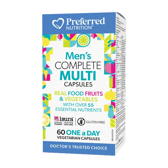 Preferred Nutrition | Men's Complete Multi Vegetarian Capsules 60's