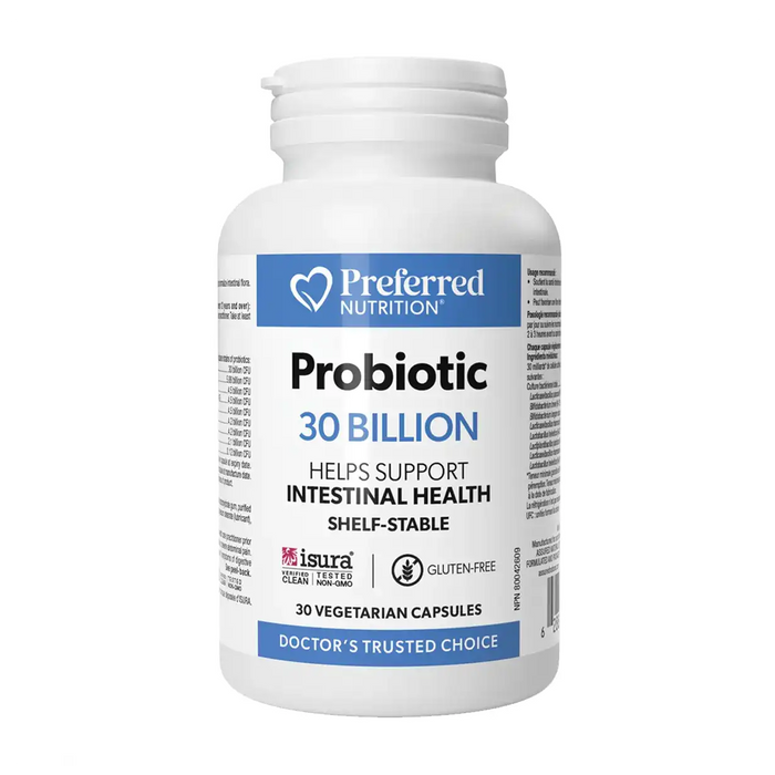 Preferred Nutrition | Probiotic 30 Billion Active Cells 8 Strain Vegetarian Capsules 30's