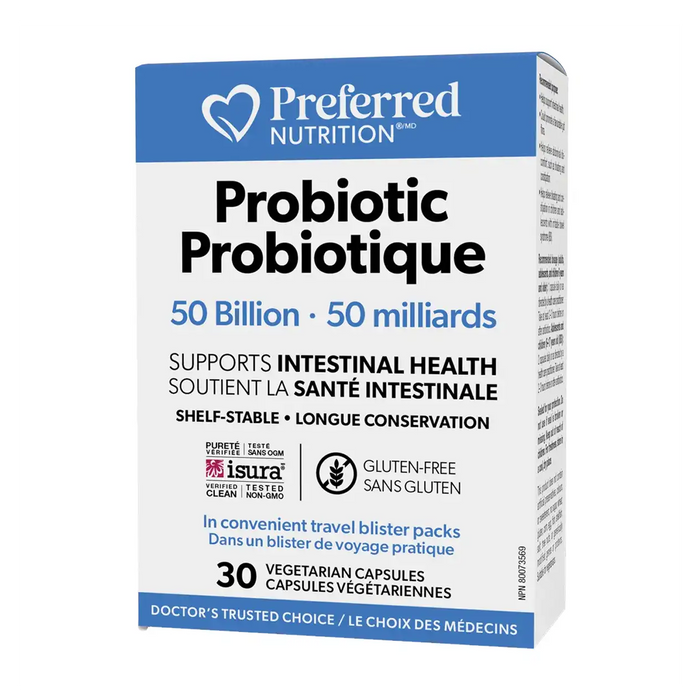 Preferred Nutrition | Probiotic 50 Billion Active Cells 10 Strain Vegetarian Capsules 30's
