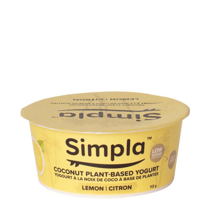 Simpla | Lemon Flavour Plant-Based Coconut Yogurt 113g