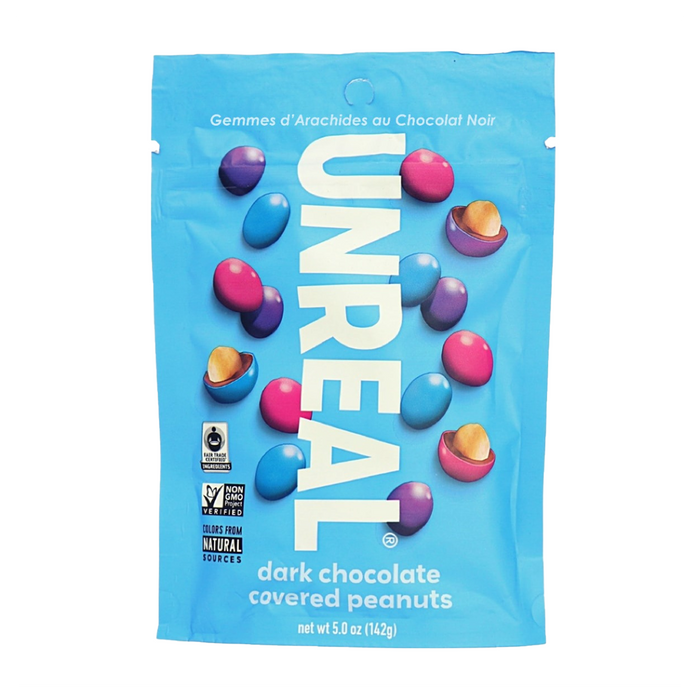 Unreal Snacks | Dark Chocolate Peanut Gems