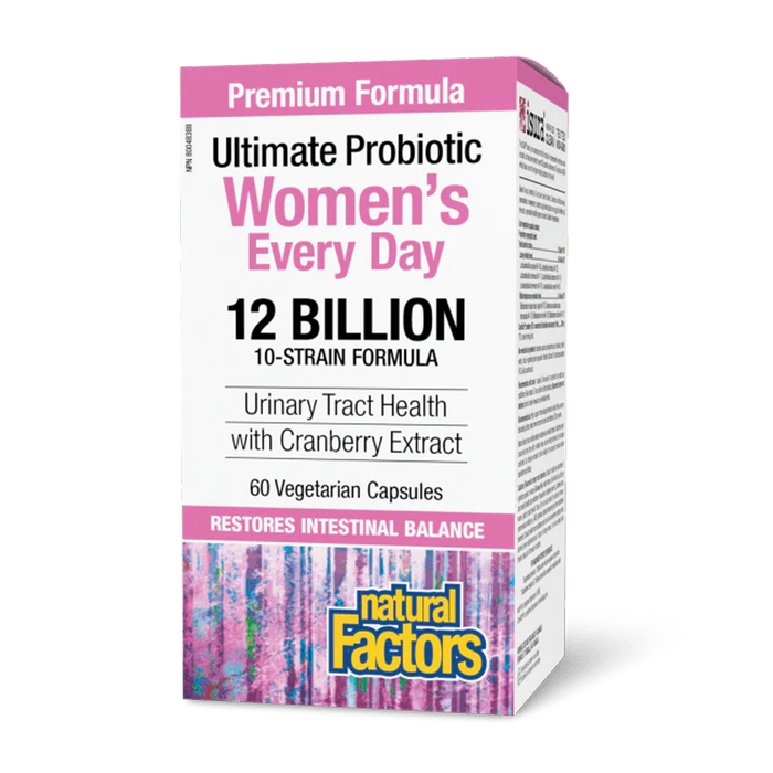 Natural Factors | Women's Every Day Multi Probiotic 12 Billion Cultures 10-Strain Vegetarian Capsules