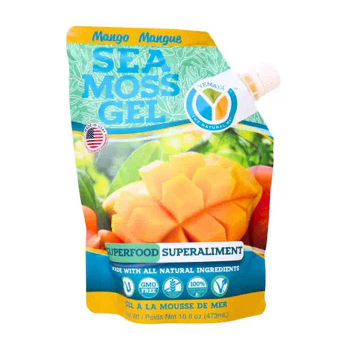 Yemaya Organic | Mango Sea Moss Gel 473ml