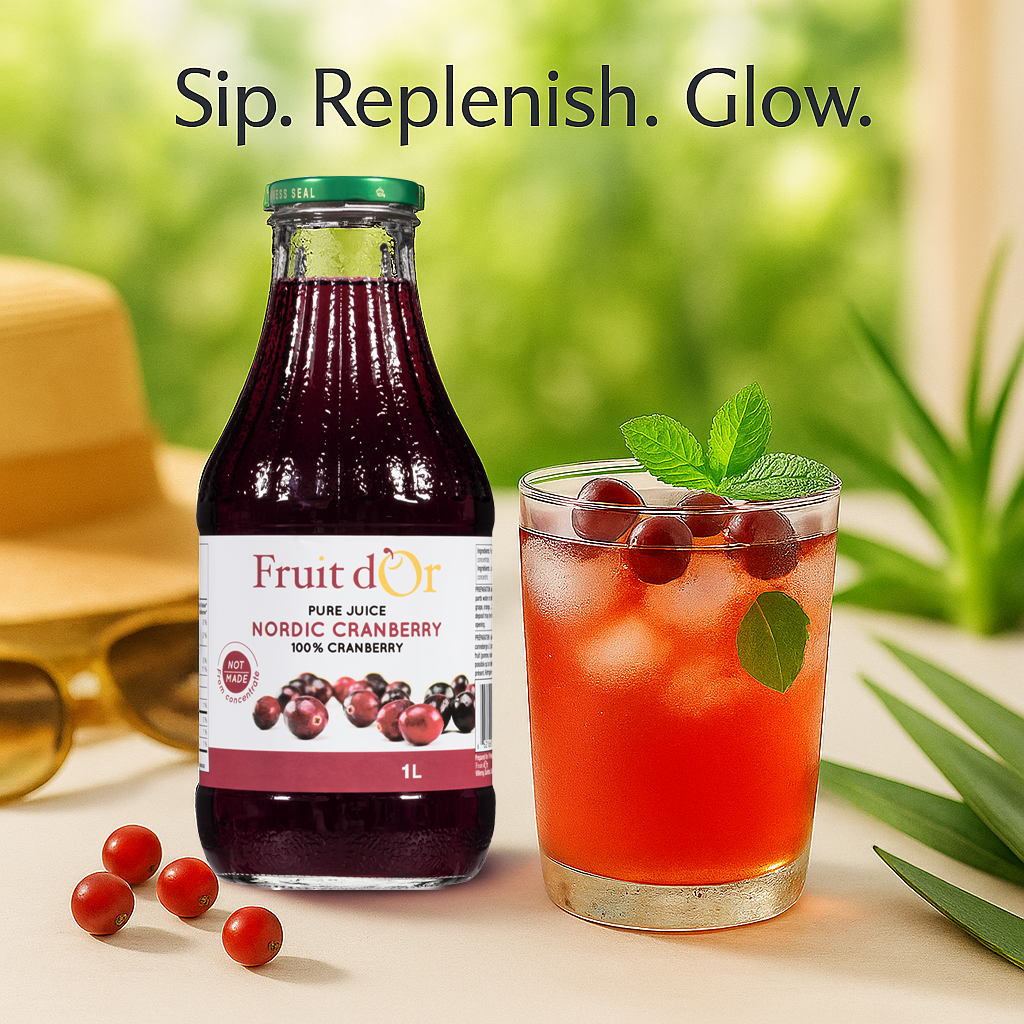 The Pure Nordic Power of Fruit d'Or Cranberry Juice: Your Natural Wellness Companion