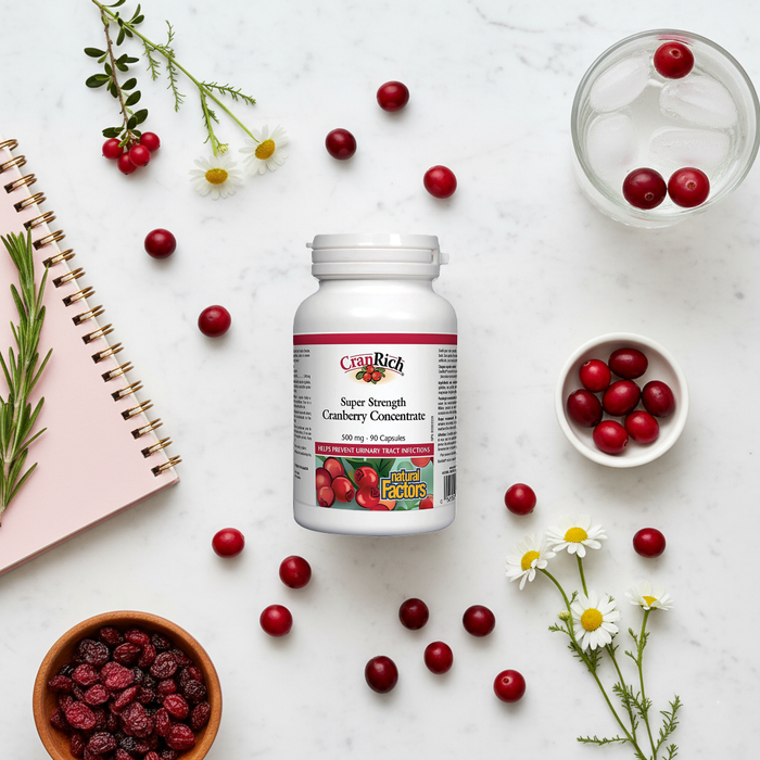 The Science of Cranberry Power: How Natural Factors CranRich Supports Urinary Tract Health Naturally
