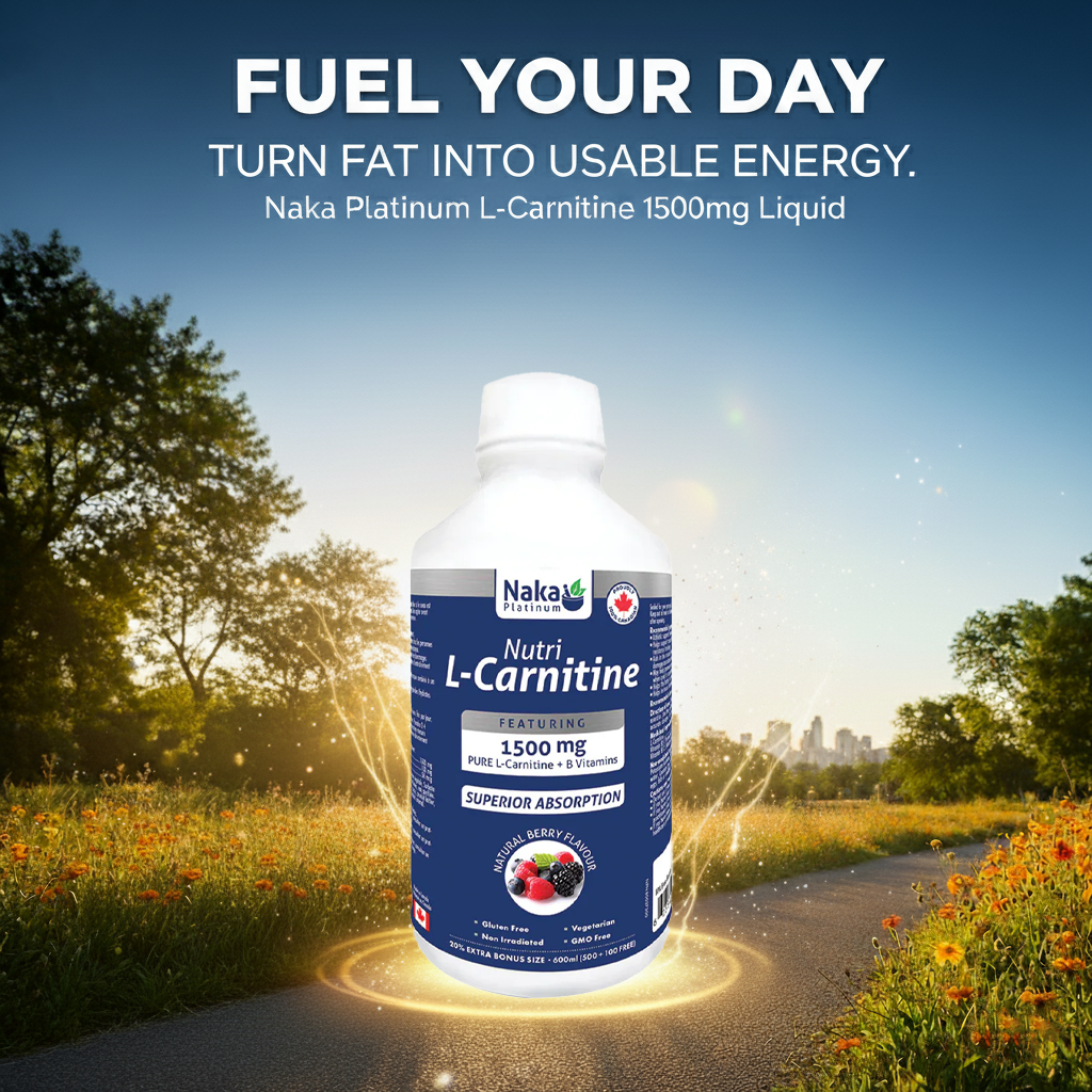 Unlock Your Energy Potential: Transform Fat into Fuel with Naka Platinum L-Carnitine 1500mg Liquid