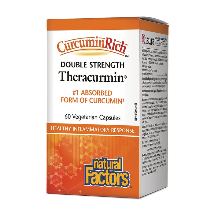 Natural Factors | CurcuminRich Double Strength 60mg Theracurmin Vegetarian Capsules