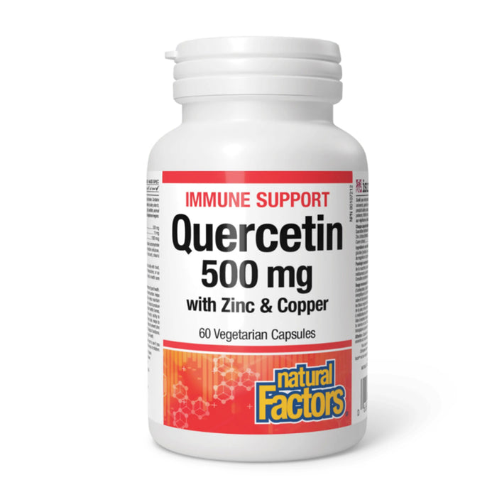 Natural Factors | Quercetin 500mg With Zinc & Copper Capsules