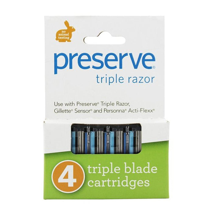 Preserve | Triple Razor Blades Replacement Cartridges 4-Blades