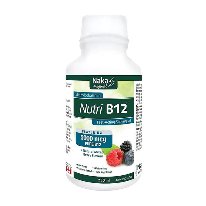 Naka | Nutri B12 Methylcobalamin 5000mcg Berry Flavour Liquid