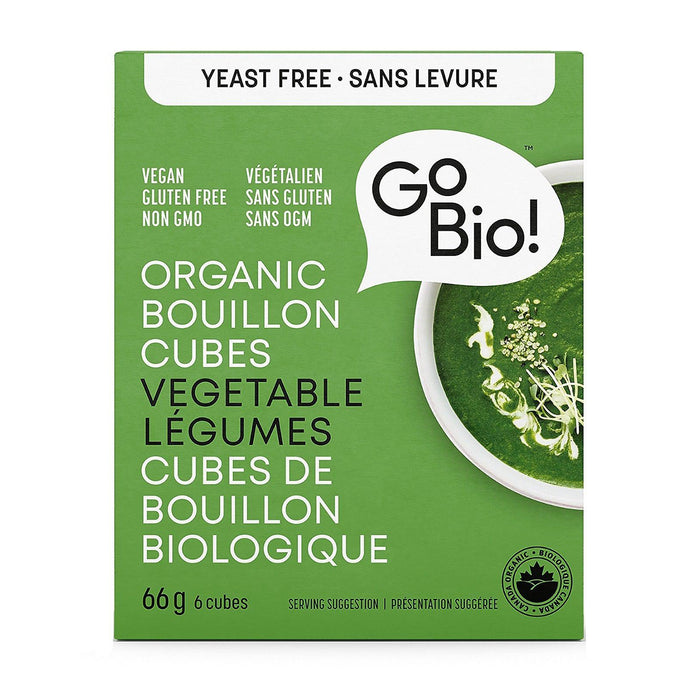 Go Bio | Organic Yeast Free Vegetable Bouillon Cubes 6-Cubes