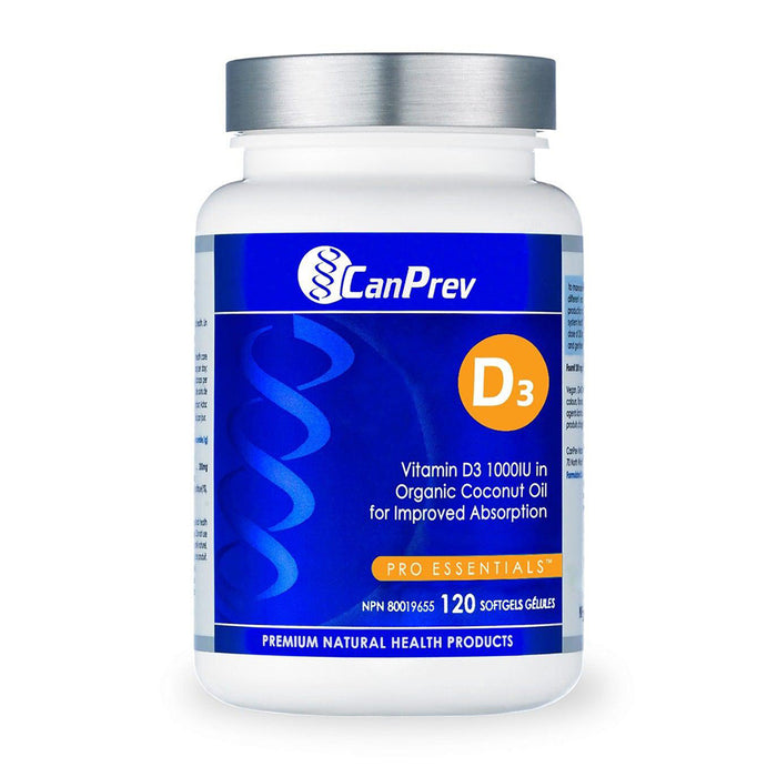 CanPrev | Vitamin D3 (1000IU) & Vitamin K2(120mcg) Softgels