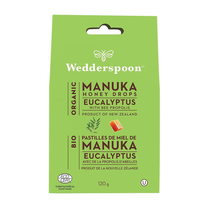 Wedderspoon | Manuka Honey Drops With Bee Propolis & Eucalyptus 120g