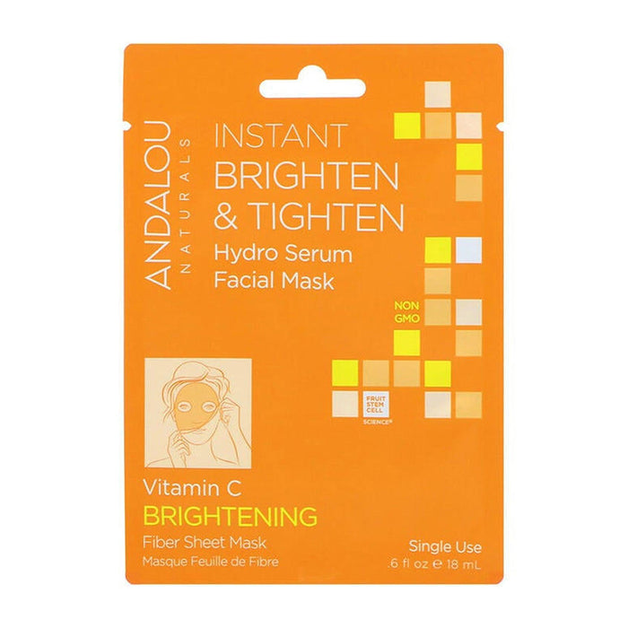 Andalou Naturals | Instant Brighten & Tighten Vitamin C Hydro Serum Facial Sheet Mask