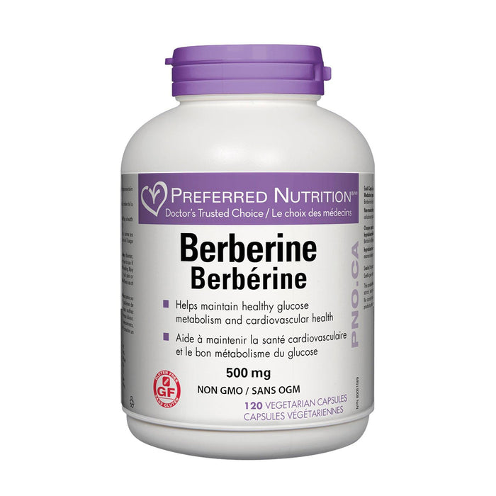 Preferred Nutrition | Berberine 500mg Vegetarian Capsules