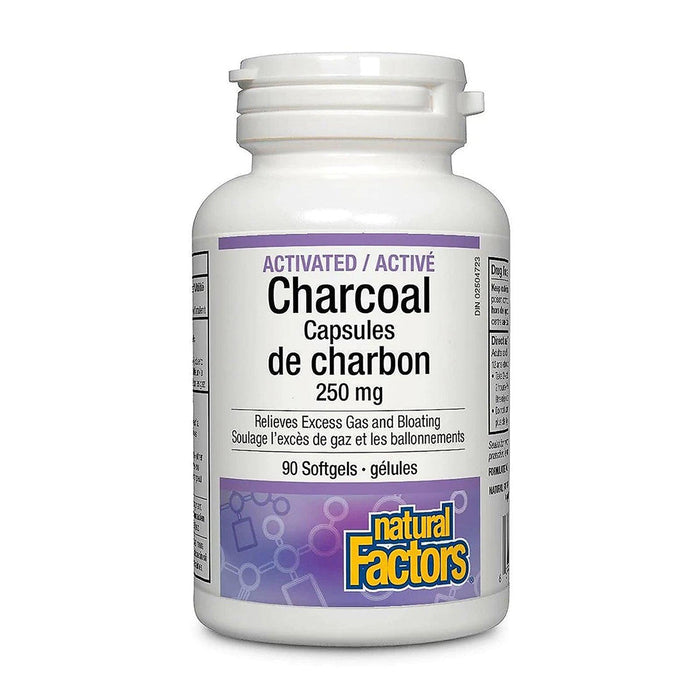 Natural Factors | Activated Charcoal 250mg Softgels
