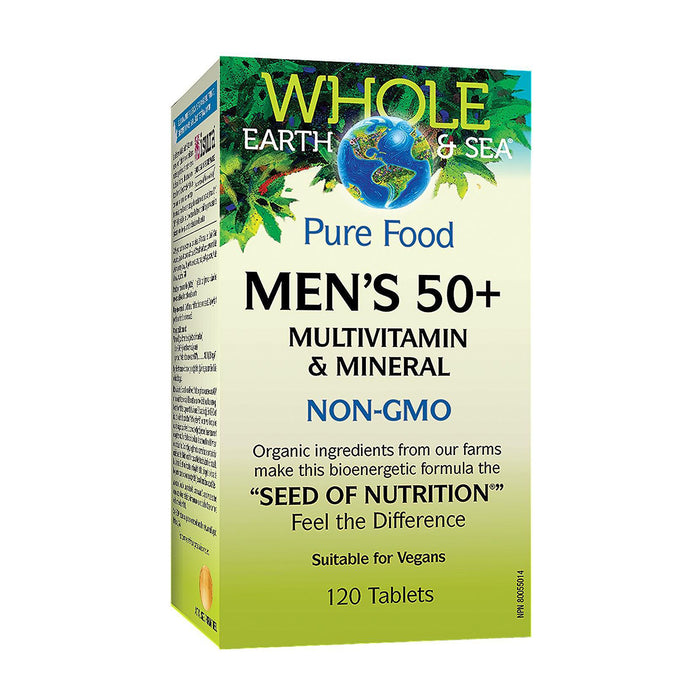 Natural Factors | Whole Earth & Sea Men's 50+ Multivitamin & Mineral Tablets