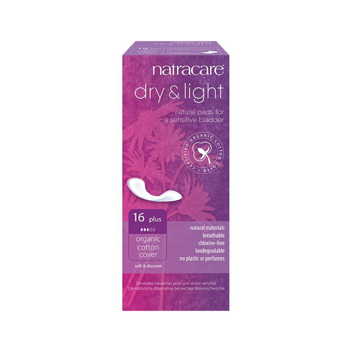 Natracare | Organic Cotton Dry & Light Plus Pads For Sensitive Bladder