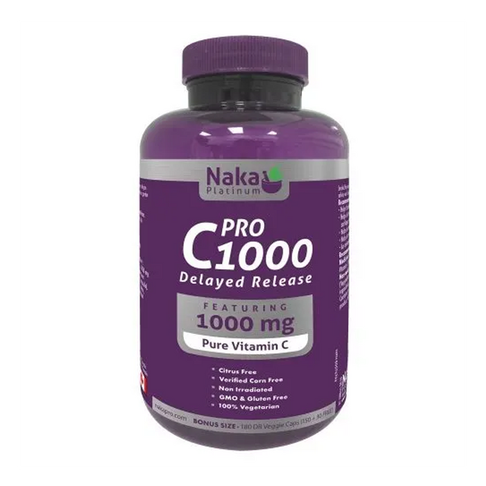 Naka Platinum | Pro C 1000mg Delayed Release Vegetarian Capsules
