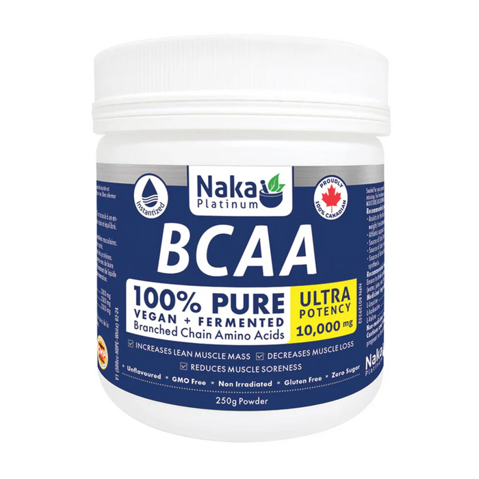 Naka Platinum | 100% Pure Vegan & Fermented 10,000mg Ultra Potency Branched Chain Amino Acids Powder