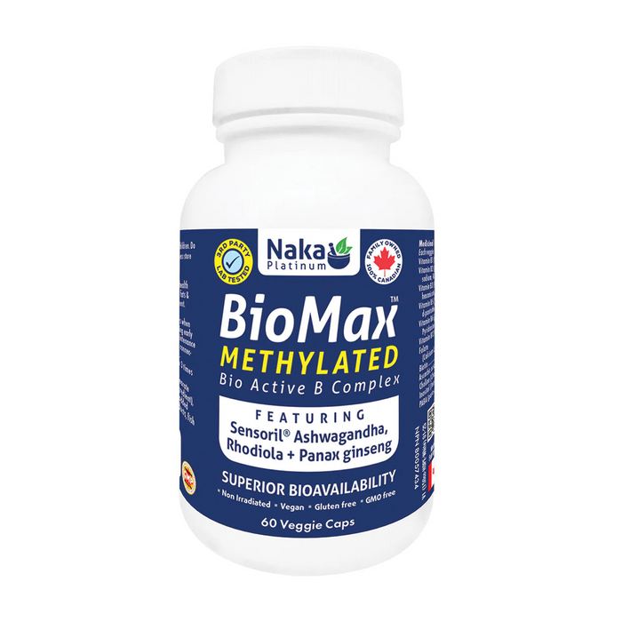 Naka Platinum | BioMax Methylated Active B Complex Vegetarian Capsules