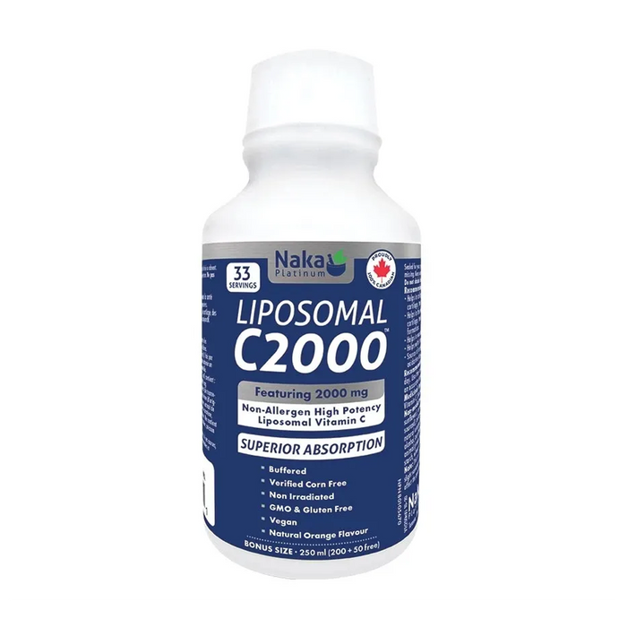 Naka Platinum | Liposomal C2000 Orange Flavour Liquid