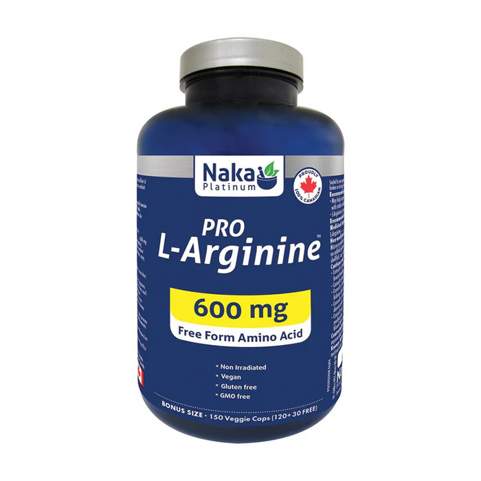 Naka Platinum | L-Arginine 600mg Vegetarian Capsules