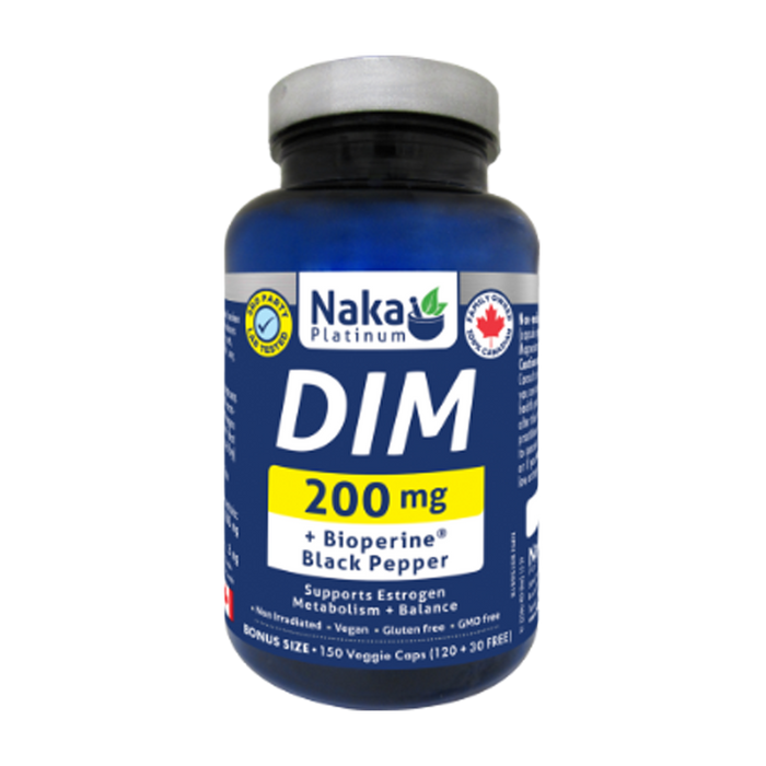 Naka Platinum | DIM 200mg + Bioperine Black Pepper Vegetarian Capsules
